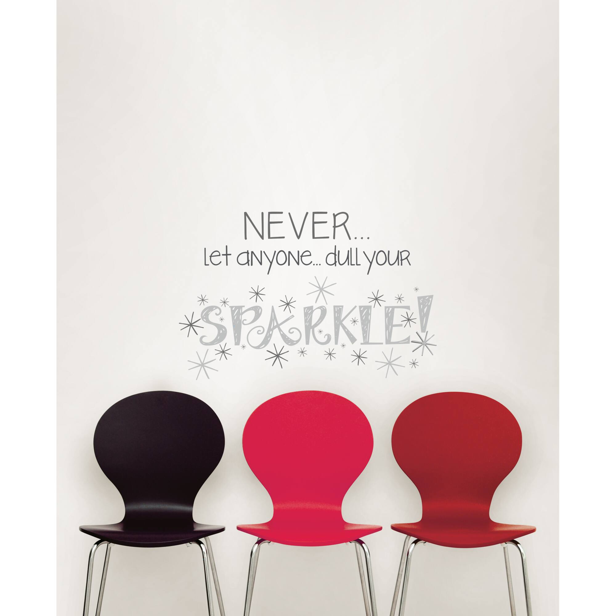 WallPops Never Dull Your Sparkle Wall Quote
